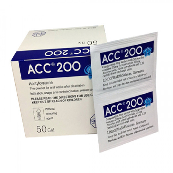 Acc 200Mg (Acetylcystein) _Đức (H50Gói)