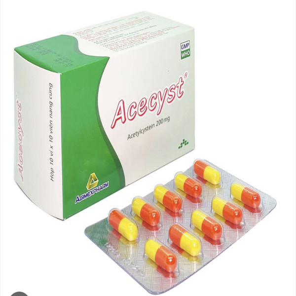 Acecyst (Acetylcystein) 200Mg Viên _ Agimexpharm (H100V)
