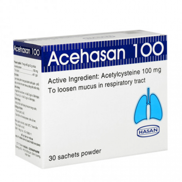 Acehasan 100Mg Hasan (Hộp 30 Gói)