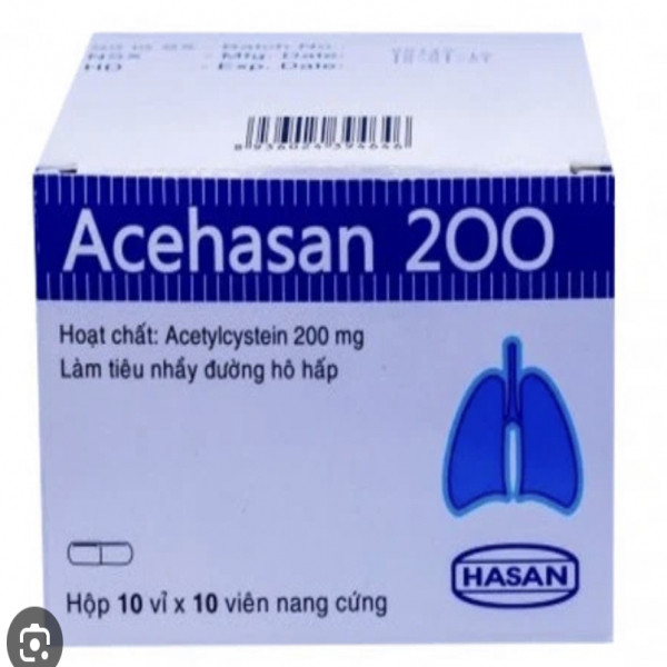 Acehasan 200Mg (Acetyl ) _Hasan (H10 Vỉ X 10 Viên)