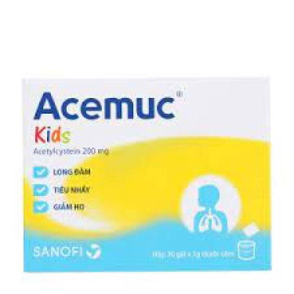 Acemuc 200Mg Gói _Sanofi (Hộp30 Gói)