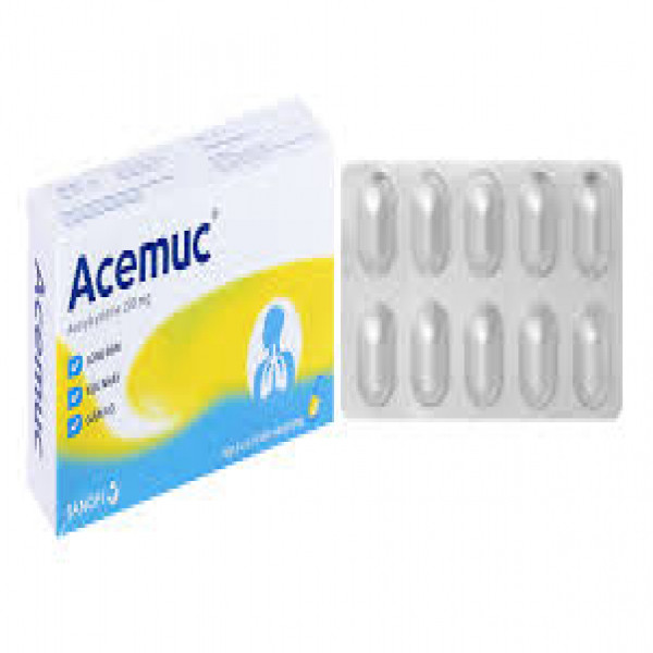 Acemuc 200Mg Viên _Sanofi (3 Vỉ X 10 Viên)