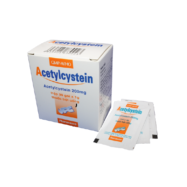 Acetylcystein 200Mg Gói _Cửu Long (H30 Gói)