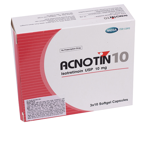 Acnotin 10Mg Mega (Hộp3 Vỉ X 10 Viên)