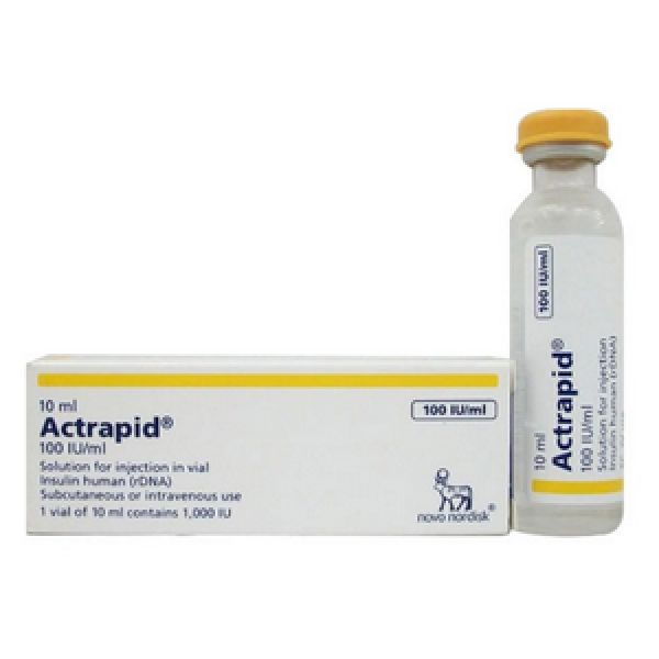 Actrapid Insulin Human 100 IuMl Novo Nordisk (H10Ml)