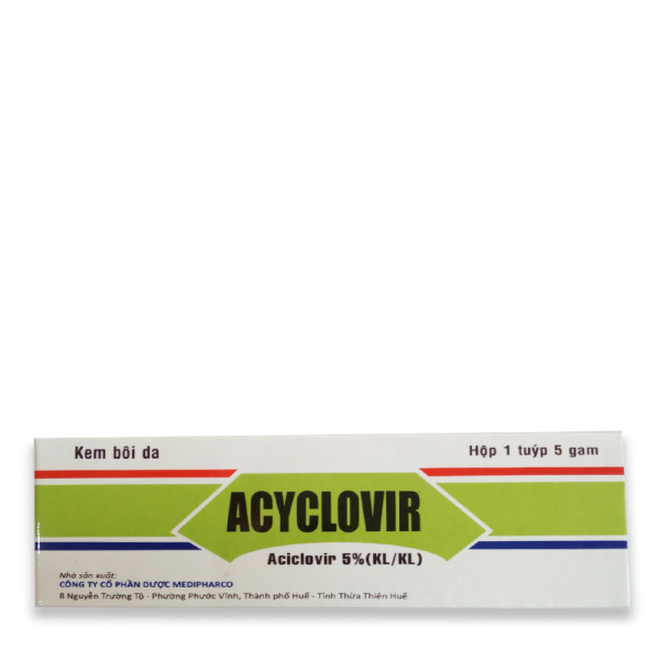 Acyclovir 5% Bôi _Huế (Cọc10Tuýp5G)