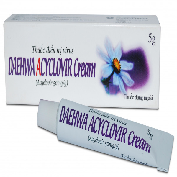Acyclovir Cream (Hoa) Bôi _Hàn Quốc (bán Cọc10T5Gr)