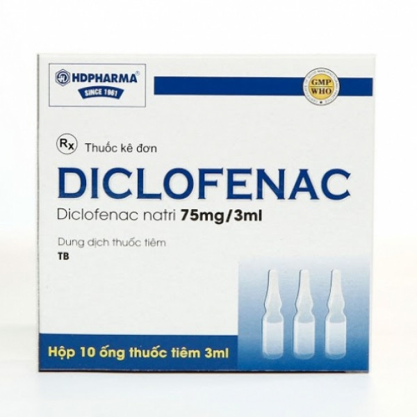 Diclofenac 75Mg Tiêm _Hải Dương (H/10 Ống/3Ml)