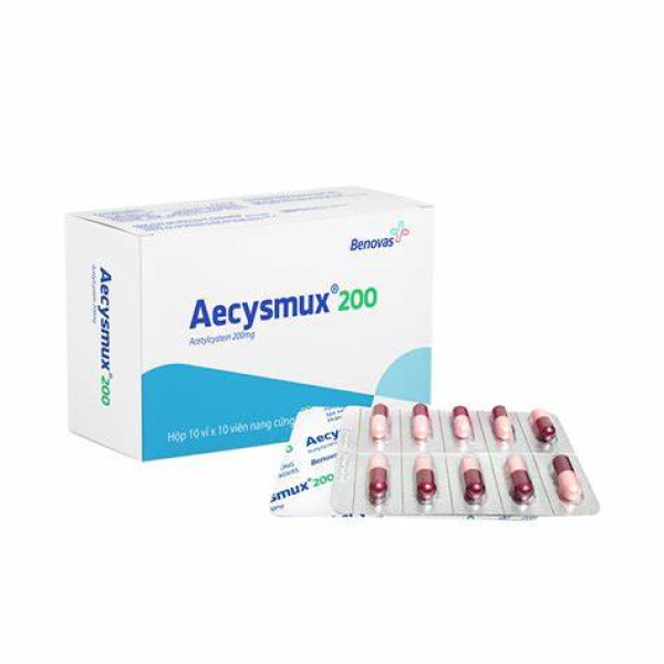 Aecysmux 200Mg (Acetyl ) Viên _Cửu Long (Hộp100V)