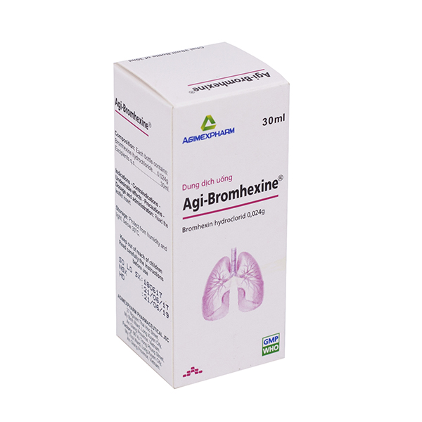 Agi-Bromhexine Siro _Agimexpharm (Lọ30Ml)