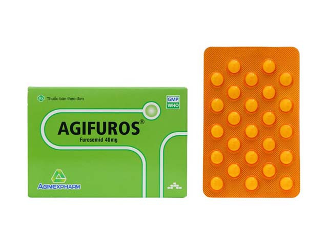 Agifuros 40mg (furosemid 40mg) H250viên