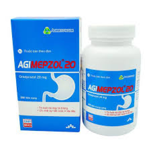 Agimepzol 20Mg (Omeprazol) _Agimexpharm (Lọ200 Viên)