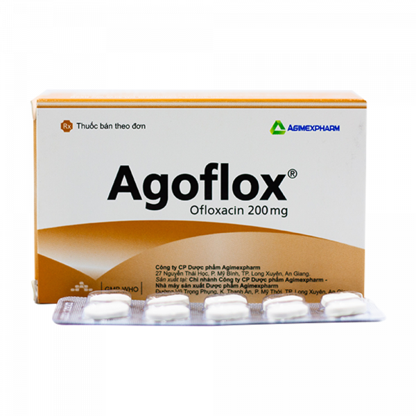 Agoflox 200Mg (Ofloxacin 200Mg) _Agimexpharm (H10Vỉ X 10V)