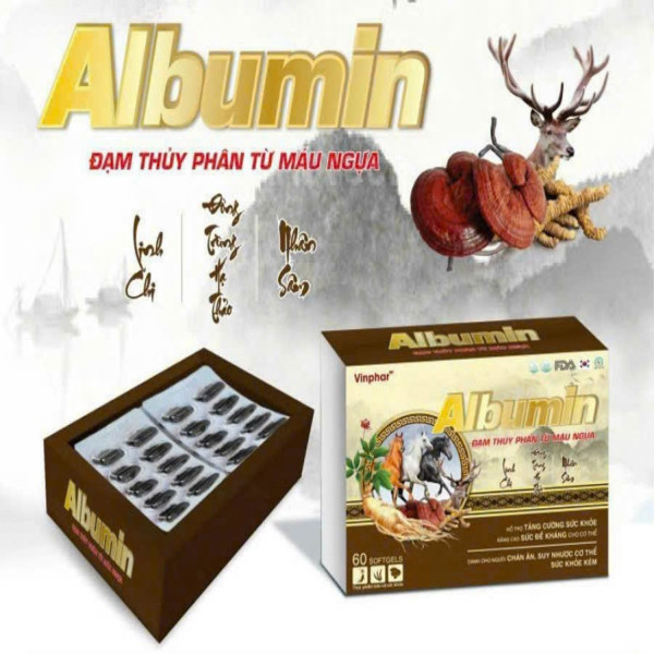 Albumin Ngựa Nâu _Vinphar (H6 Vỉ X 10V)