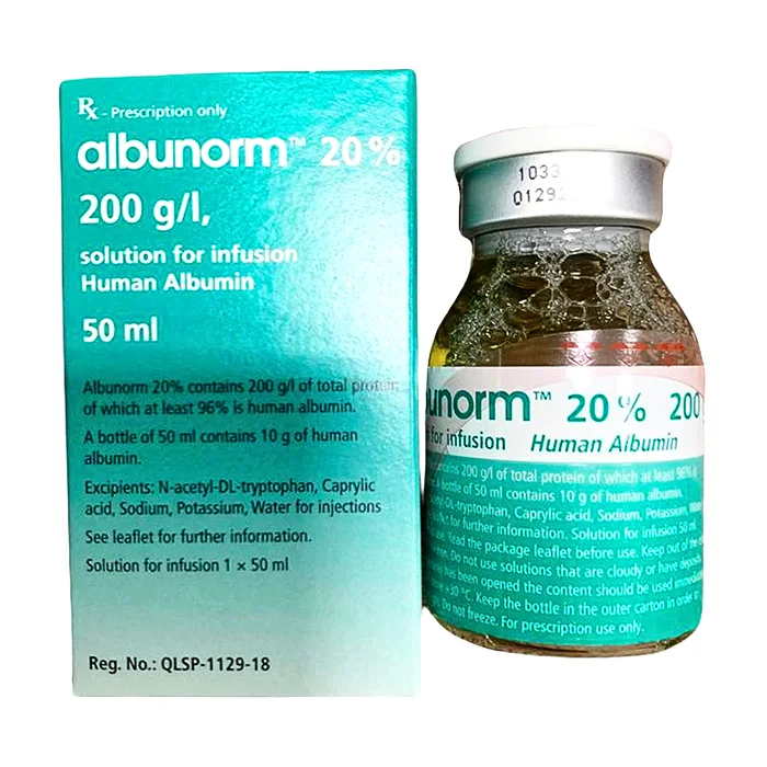 Albunorm 20% 200G/L Octapharm (L/50Ml) albumin truyền