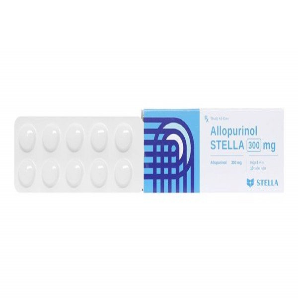 Allopurinol 300 Stella( 10 Vỉ X 10 Viên)