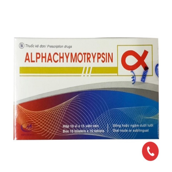 Alphachymo Minh Hải (Hộp10Vỉ X 15Viên ) Vỉ Bạc