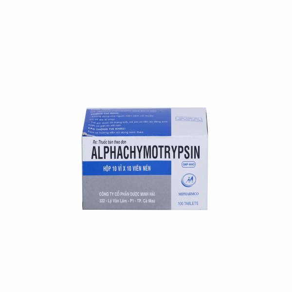 Alphachymotrypsin 4200 Minh Hải (H100V)(Vỉ Thường)