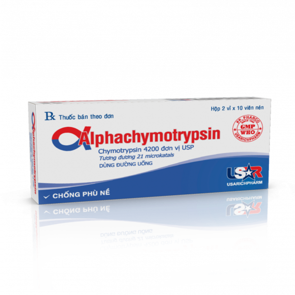 Alphachymotrypsin 4200 Phong Phú (H20V)