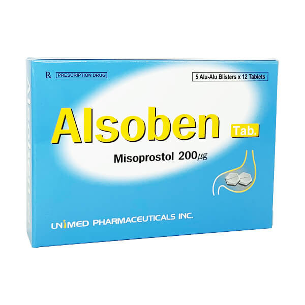 Alsoben Misoprostol 200Mg (5 Vỉ X 12 Viên)