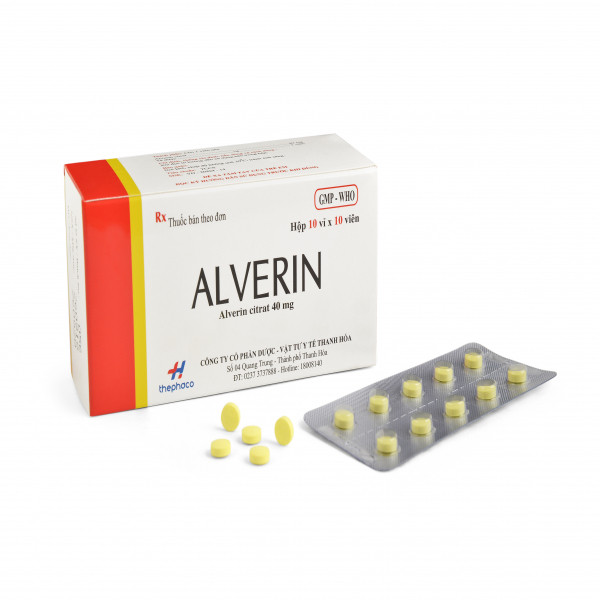 Alverin 40Mg Thanh Hóa (H10 Vỉ X 10 Viên)