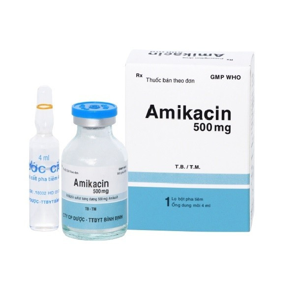 Amikacin 500Mg - Bidiphar (H/1 Ống/4 Ml)
