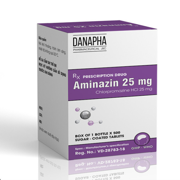 Aminazin 25Mg (Lọ 500 Viên) Đà Nẵng