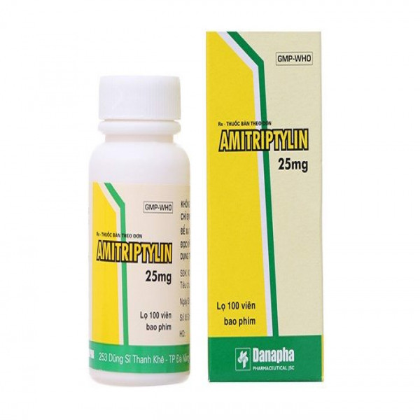 Amitriptylin 25Mg Danapha (Lọ100 Viên) Thuốc Trầm Cảm