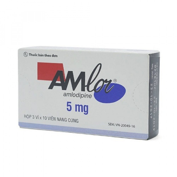 Amlor 5Mg _Pháp Pfizer (3 Vỉ X 10 Viên)