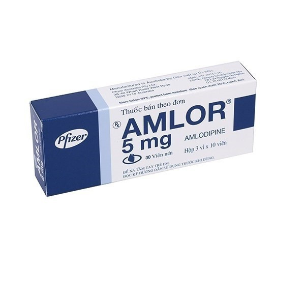 Amlor 5Mg Pfizer _Đức (3 Vỉ X 10 Viên) Đức