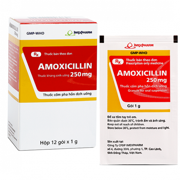 Amoxicillin 250Mg Imexpharm (H12G1Gr) (Gói)