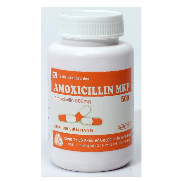 Amoxicillin Lọ mekopharm (Lọ500V)