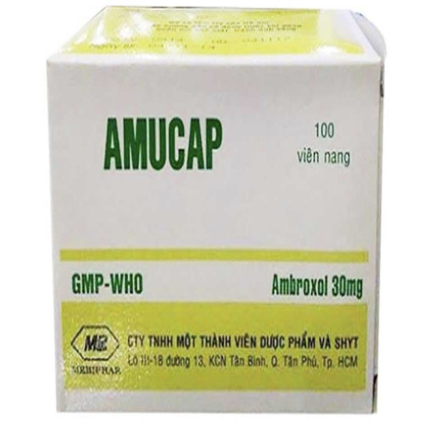 Amucap 30Mg (Ambroxol) Nang _Mebiphar (H100V)