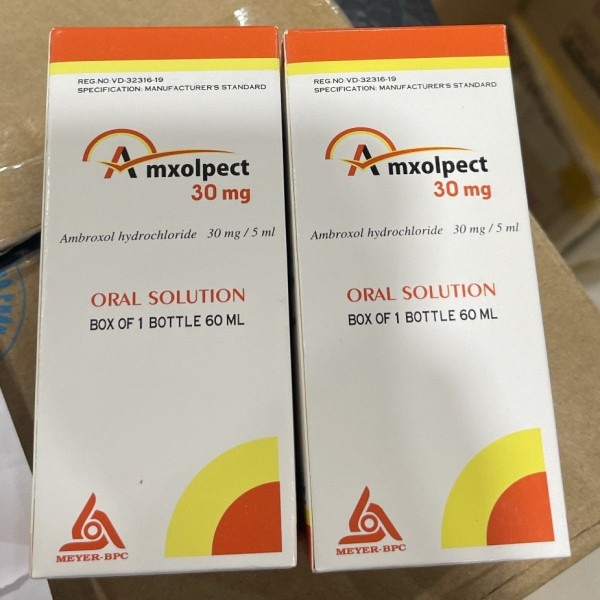 Amxolpect 30Mg5Ml (Ambroxol) Siro _Meyer (Lọ60Ml)