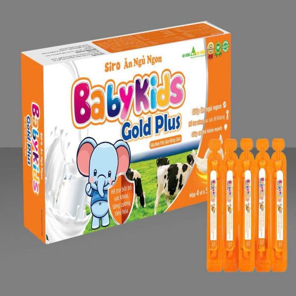 Ăn Ngủ Ngon Babykids Gold Plus _ Cam Dài (H20 Ống) K80