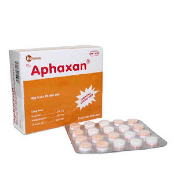 Aphaxan (Para 325Mg + Ibu 200Mg) _Armephaco 120 (H5 Vỉ X 20V)