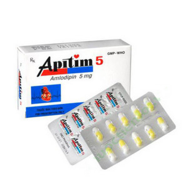 Apitim 5Mg (Amlodipin) _Dhg (3 Vỉ X 10 Viên)