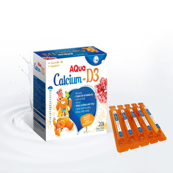 Aqua Calcium D3 Khủng Long _Thăng Long (Hộp20 Ống) K72