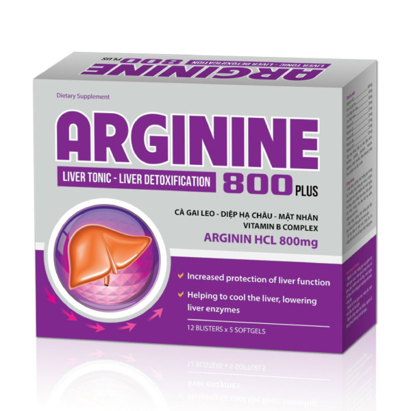 Bổ Gan Arginine 800 Plus _ Tím (H60V) Kiện 157
