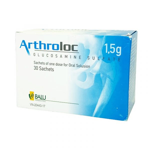Arthroloc 1.5G (Hộp 30 Gói) Thuốc Hỗ Trợ Tăng Chất Nhầy Ổ Khớp