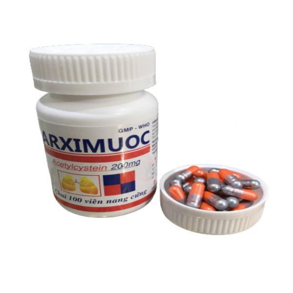 Arximuoc 200Mg (Acetylcystein ) _Đồng Nai (Lọ100V) Nang