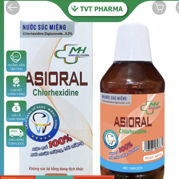 Asioral (Chlorhexidine) Súc Miệng (C300Ml)