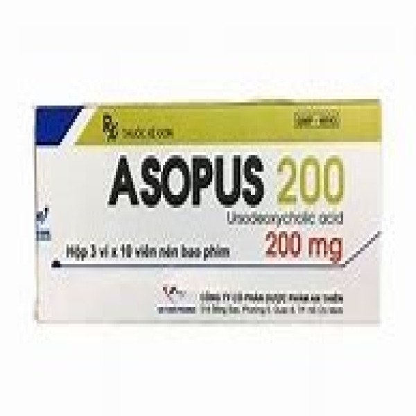 Asopus 200Mg (Ursodeoxycholic Acid) _An Thiên (H3 Vỉ X 10V)