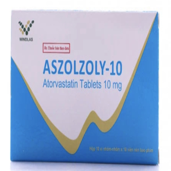 Aszolzoly 10 (Atorvastatin 10Mg) _Ấn (Hộp100 Viên)