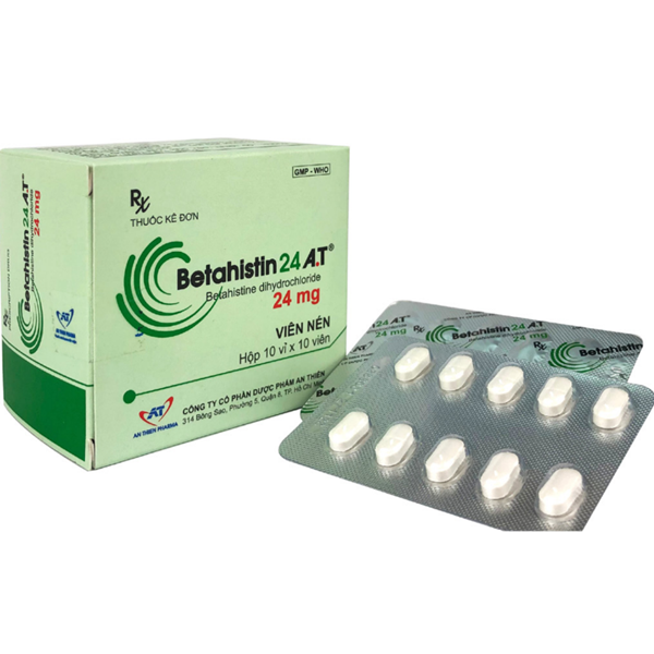 At Betahismin 24Mg _An Thiên (Hộp10 Vỉ X 10 Viên)