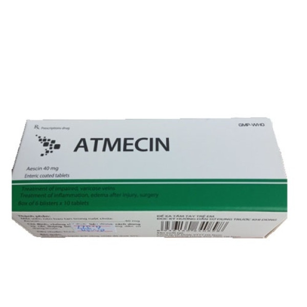 Atmecin 40Mg (Aescin 40Mg) _Hà Nam (Hộp60V)