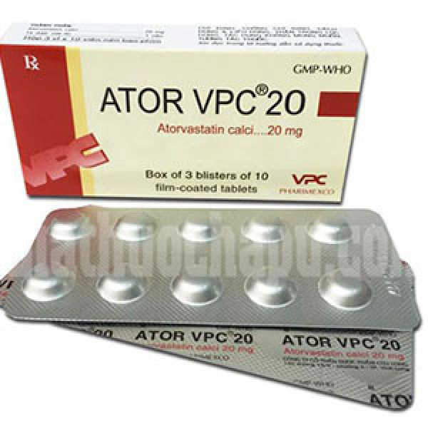 Ator Vpc Atorvastatin 20Mg Tablets Pharimexco (H30V)