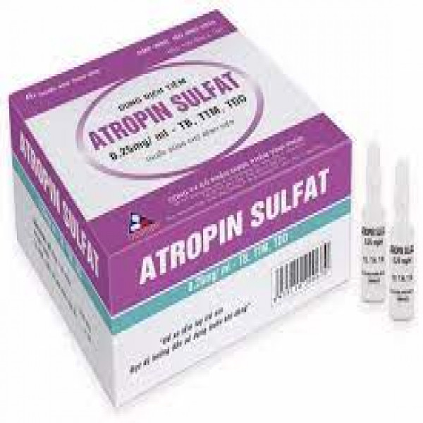 Atropin Sulfat 0.25Mg/Ml Tiêm _Vĩnh Phúc (H/100 Ống)