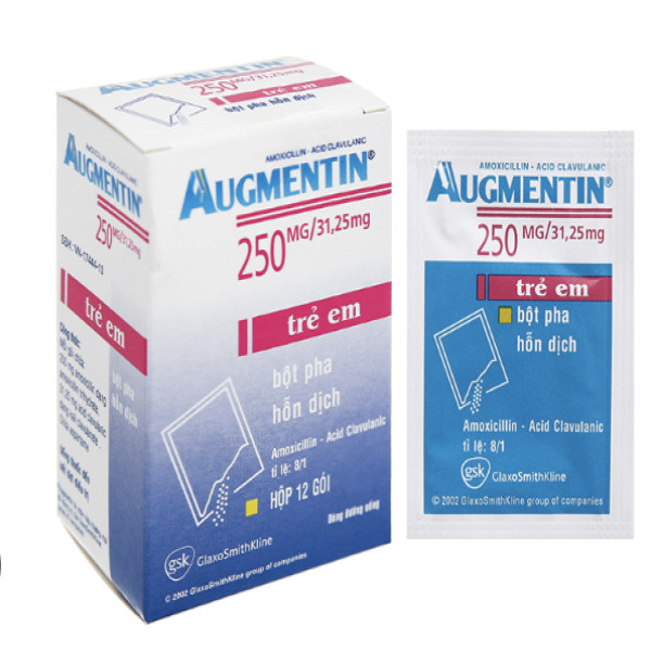 Augmentin 250mg-31,25Mg _ Pháp (H12 Gói)