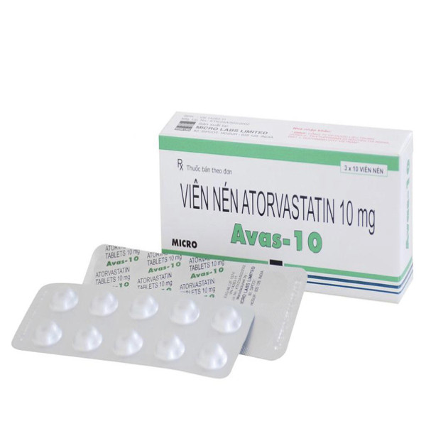 Avas 10Mg Atorvastatin _ Ấn (H30V)